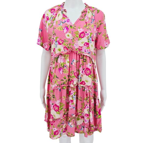 Matilda Jane Mini Dress Floral Pink S - Picture 1 of 5